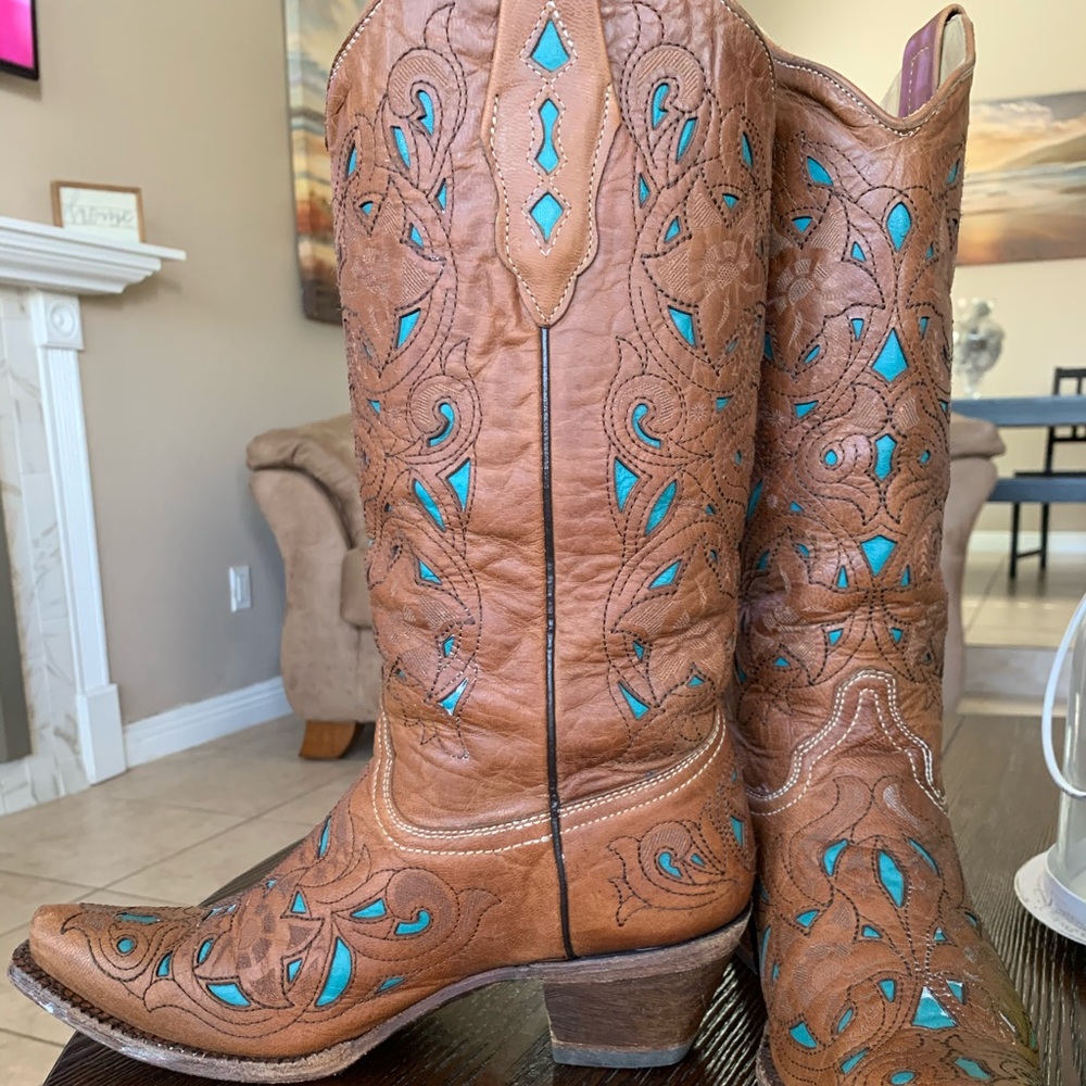Corral Vintage Cowgirl Boots 8.5
